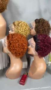 วิกผมแบบเต็มศีรษะสำหรับผู้หญิงวัยกลางคนและ<span class=keywords><strong>ผู้</strong></span><span class=keywords><strong>สูงอายุ</strong></span> <span class=keywords><strong>ผม</strong></span>หยิก<span class=keywords><strong>สั้น</strong></span> 1B/350  ขนาด 13x1  <span class=keywords><strong>ผม</strong></span>แท้ Remy  พร้อมผมเบบี้แฮร์ ความหนาแน่น 200% - Product Image 5