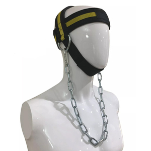 Harnais de tête en néoprène personnalisé, respirant, chaîne en acier, équipement de sécurité de haute qualité pour la musculation, logo personnalisé ONYX - Product Image 1