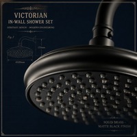 Robinet de douche et de baignoire moderne à poignée unique en laiton, système haute pression noir chromé, céramique brossée, encastré, doux, pour hôtels