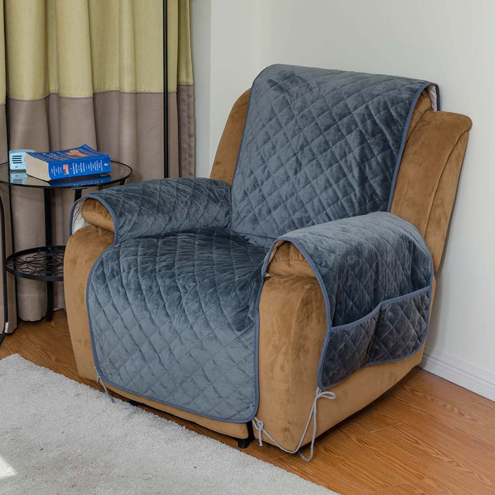 Чехол для дивана, водонепроницаемый нескользящий чехол, защита мебели для домашних животных и детей с органайзером