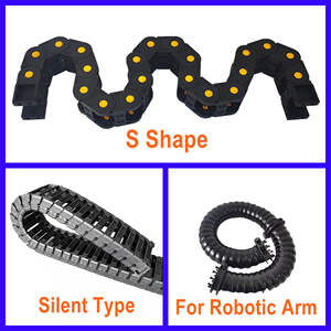 Yodel Offre Spéciale 7*7, 10*10, 20*60 <span class=keywords><strong>Pvc</strong></span> porte-câble en plastique Nylon chaîne de traînée Flexible entièrement fermée chaîne de câble - Product Image 6