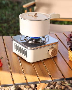 Taşınabilir açık <span class=keywords><strong>Mini</strong></span> çelik tasarım kamp için gaz sobası basit masa pişirme brülör otomatik kartuş bütan yakıt - Product Image 6