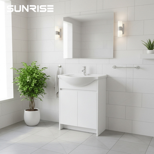 Lussuoso <span class=keywords><strong>Mobile</strong></span> <span class=keywords><strong>Bagno</strong></span> Semi-Incassato con Lavabo in Ceramica Resistente all'Acqua per Design <span class=keywords><strong>Bagno</strong></span> Moderno - Product Image 4