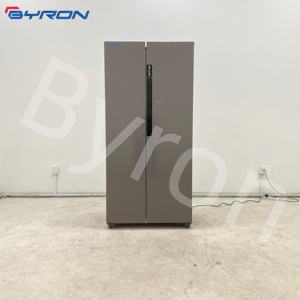 Réfrigérateur domestique à porte latérale de 380 L avec distributeur d'eau, machine à glaçons, température unique, mécanique, couleur blanche - Product Image 5