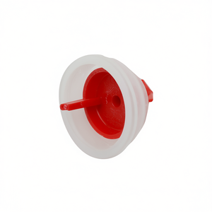Valve de remplissage en plastique rouge avec anneau extérieur blanc pour utilisation dans les réservoirs d'eau - Product Image 3