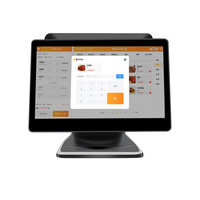 Sistema POS de Doble Pantalla de 15.6 Pulgadas Todo en Uno, Pantalla Táctil Capacitiva, Terminal POS I3