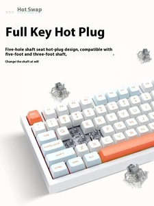Clavier de jeu sans fil RGB multifonctionnel personnalisé pour PC gamer, disposition VGN N75 75 %, avec trois modes et boutons interchangeables à chaud - Product Image 2