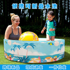 Juguete de bebé plegable para interior/exterior, piscina de bolas de océano con equipo de juego suave, arena para niños y valla de piscina - Product Image 5