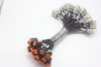 Módulo Aislado de CC a CC con Entrada de 12.8-36V y Salida de 14V 8A, Conjunto de Cable de Cargador Inversor con Fusible de 15A, Anillo SAE/M8, PVC, para Motocicleta/Automóvil