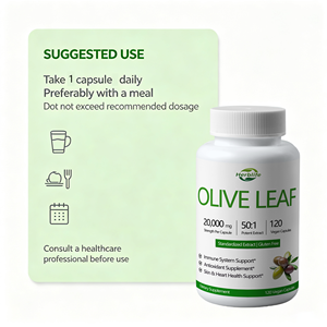 Capsules d'extrait de feuille d'olivier en marque privée OEM/ODM, 20% d'oléuropéine pour le soutien immunitaire, complément alimentaire antioxydant - Product Image 4
