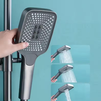2025 nouveau pommeau de douche en laiton de luxe moderne bouton de piano mural ensemble de mélangeur de douche de salle de bain