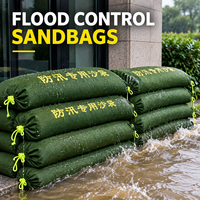 Sac de sable en toile en gros, imperméable, résistant aux déchirures, haute résistance à la traction, avec cordon de serrage, robuste, pour barrage, dique, barrière anti-inondation