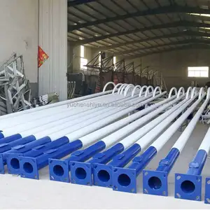 Cột và cột đèn bằng nhôm kính thiên văn cầm tay 2.5m QATAR bằng thép không gỉ mạ kẽm sợi đơn cho ánh sáng