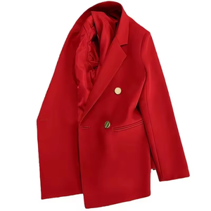 2026 <b>Women</b> <b>Coat</b> New <b>Spring</b> Autumn Elegant Leisure Solid Long Sleeved Blazers Korean Fashion Luxury Loose Fit <b>Women's</b> Clothing - Product Image 2
