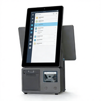 Système de point de vente en libre-service, caisse enregistreuse, écran tactile capacitif double 15,6 pouces, Android tout-en-un, pour magasin de proximité