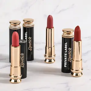 Custom matte lipstick own brand private label long lasting high quality wholesale lipstick with cheap price