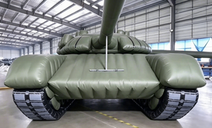 Cible de Tir Gonflable Étanche <span class=keywords><strong>T72</strong></span> – Maquette de Char Gonflable Tactique pour Camouflage sur le Terrain - Product Image 2