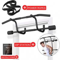 Populaire 2-en-1 Home Fitness Power Tower Multi-Function Workout Chin up Bar Caractéristique horizontale Pull Dip Station Stand Réglable