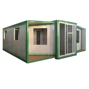 20英尺2卧室折叠式可扩展预制集装箱住宅家庭集装箱住宅