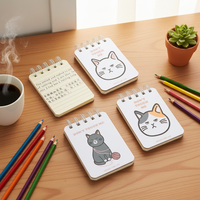 Carnets de poche A5 A6 personnalisés en gros, papeterie japonaise, blocs-notes spirales, logo personnalisé, directement de l'usine