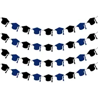 ไม่มี DIY 2022หมวกจบการศึกษาพวงมาลัยจบการศึกษาแบนเนอร์พรรคตกแต่ง4สตริงจบการศึกษาแบนเนอร์พวงมาลัย