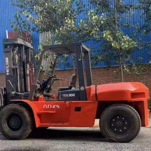 Good Condition <b>Used</b> 10 Ton Diesel Engine Forklift Heli Counterbalance Industrial Lifting Machinery - Product Image 1