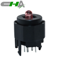 Interrupteurs à bouton-poussoir LED à deux vitesses série CHA C3002A, interrupteur de commande à distance industriel à montage traversant