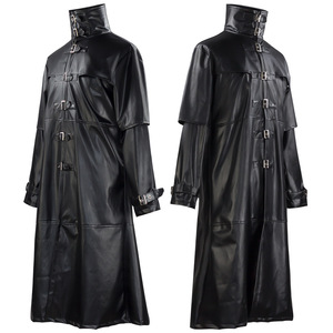 <span class=keywords><strong>Manteau</strong></span> long médiéval vintage à boutons pour homme - Cosplay Halloween Grim Reaper Plague - Product Image 5