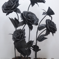 Rose artificielle géante réaliste en EVA pour décorations de mariage et de remise de diplôme, idéale pour les vitrines de centres commerciaux et l'aménagement des magasins