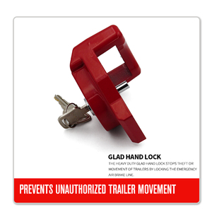 Freno de aire de aleación de aluminio de alta resistencia Gladhand Glad Hand Lock para remolque de tractor - Product Image 3