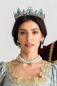 Corona da Regina per Donne - Tiare e Corone Nuziali Barocche, Tiara Gioiello, Accessori per Capelli per Ballo di Fine Anno, Compleanno, Halloween - Product Image 6