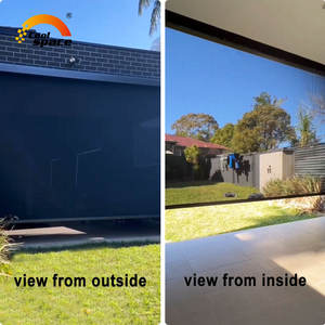 Stores de patio <span class=keywords><strong>pour</strong></span> <span class=keywords><strong>pergola</strong></span> extérieure en aluminium avec écran zippé motorisé, stores transparents - Product Image 3