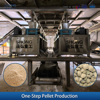 Machine de granulation d'engrais composé à double rouleau 1-2t/h, petite machine de formage de litière pour chats pour la fabrication de litière pour chats
