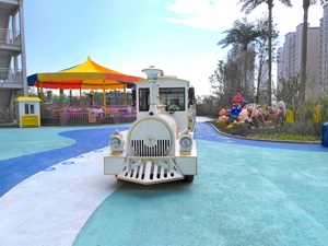 Antiguo parque <span class=keywords><strong>de</strong></span> ocio para niños divertir usado con batería turismo sin rieles turista <span class=keywords><strong>de</strong></span> pasajeros tren grande eléctrico para la venta - Product Image 5