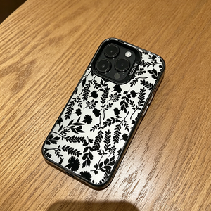 Custodia per telefono IMD di lusso con motivo floreale scuro e argento, antiurto, <span class=keywords><strong>rigida</strong></span>, per <span class=keywords><strong>iPhone</strong></span> 16 15 <span class=keywords><strong>Pro</strong></span> Max, alla moda per donna - Product Image 2