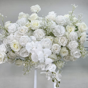 Fournitures de décoration artificielles personnalisées pour mariage en gros Ensemble de décoration florale de haute qualité sur fond blanc pour mariage - Product Image 5