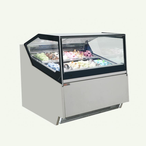 Popsicle hiển thị tủ đông cong Ice Cream Tủ đông siêu thị ngực Tủ đông Ice Cream tủ lạnh Showcase cho món tráng miệng cửa hàng - Product Image 6