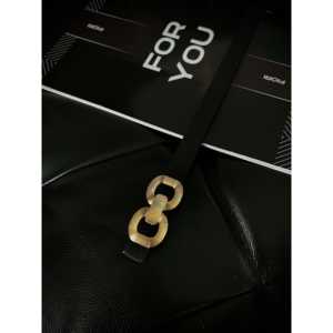 Ceinture pour femme Fiori à double boucle en alliage, style décontracté, taille standard - Product Image 3