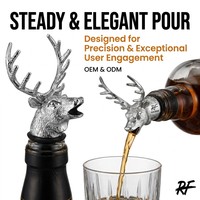 Collection d'accessoires artistiques pour bouteilles : Bec verseur créatif pour vin, Outil professionnel de bar, Bouchon de bouteille fantaisie, Accessoire de fête