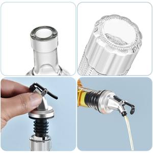 500ml Engraved Glass Oil Dispenser Bottle With Scale for Cooking Vinegar Seasoning Storage Freshness-Preserving Food Container - Product Image 2