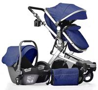Poussettes de luxe pour bébés, voitures, landaus, trotteur, poussette, carito, landau avec siège de voiture, 3 en 1, combo wagon
