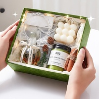Ensemble cadeau de la Saint-Valentin en gros avec bougie parfumée à bulles et bougie en cire de soja dans un coffret de luxe pour les fêtes