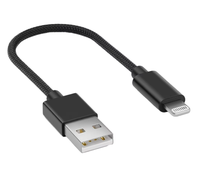 Kompatibel dengan iPhone 7-14 8PIN Kabel Data Anyaman TPE 12W Max PD Pengisian Cepat USB Ganda Nilon 0.15m