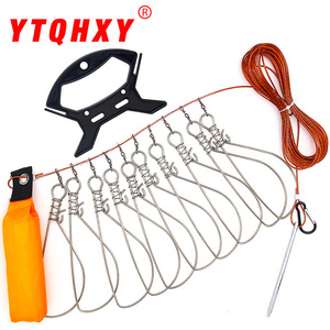 Verrou de pêche en acier inoxydable à cinq ou dix points de fixation avec barre de flottabilité pour la pêche en eau douce et la pêche au fond - Product Image 2