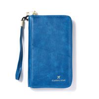 Nouveau Rfid bloquant le porte-passeport mode fermeture éclair voyage similicuir carte de crédit portefeuille Portable Pu cuir passeport porte-carte