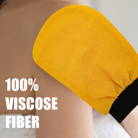 Gros Livraison Rapide Logo Personnalisé Gant Exfoliant en Viscose Réutilisable Gant de Bain Marocain Hammam Gommage Corps