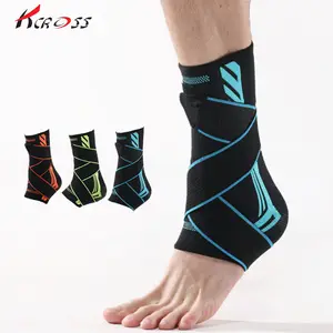 Adjustable Protection Ankle Support Sleeve Orthosis Ankle Foot Brace Support with Compression Straps for Women Men