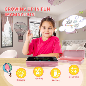 Stampa simpatico cartone animato scatola di cancelleria grande capacità LCD scrittura Tablet con astuccio - Product Image 6