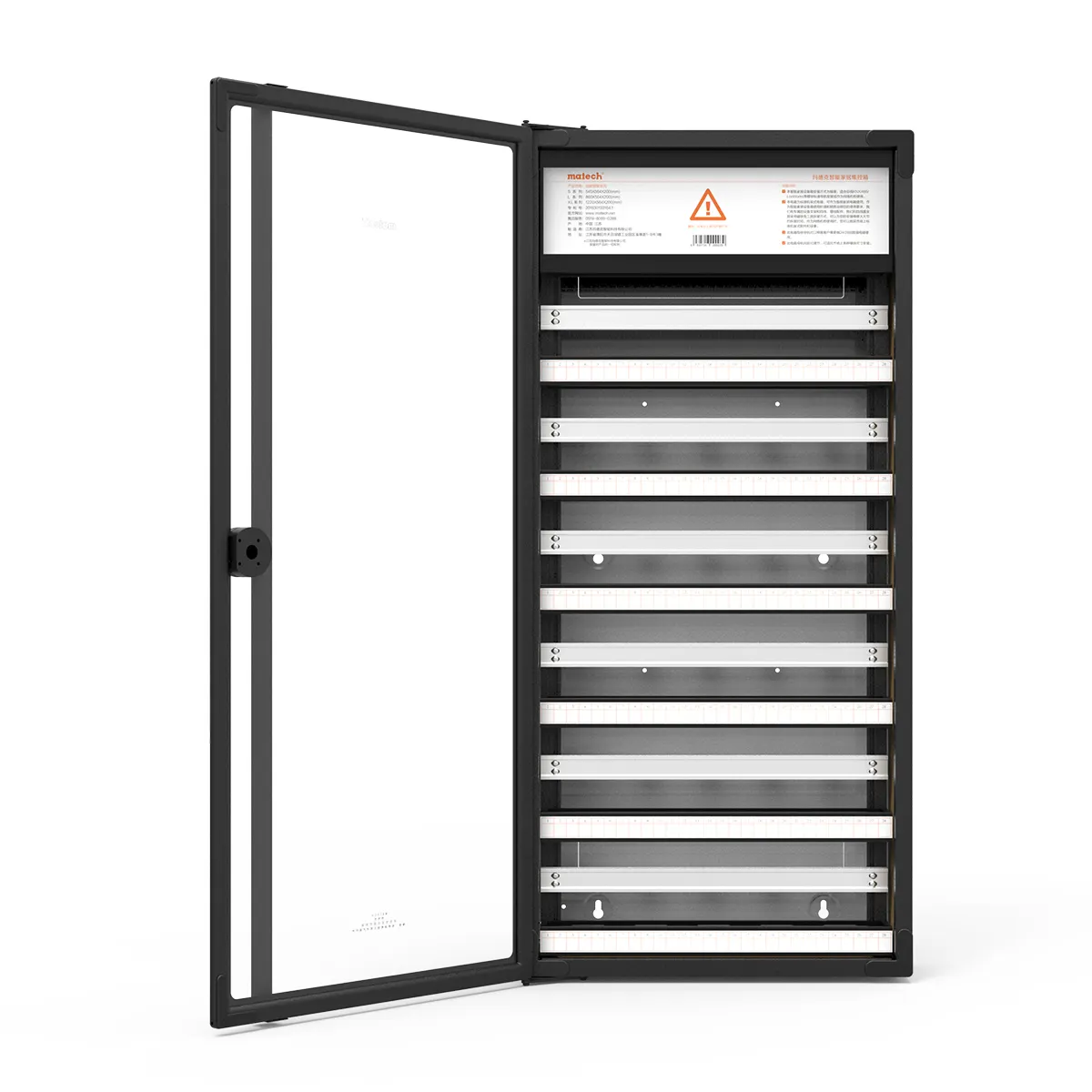 Matech, superficie montada XL,26U 168p 6 filas 19 'Rack armario de red caja de distribución de metal para smart home