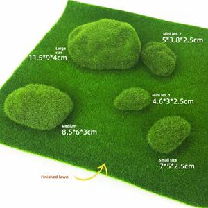 H13 Piedras cubiertas <span class=keywords><strong>de</strong></span> <span class=keywords><strong>musgo</strong></span> <span class=keywords><strong>de</strong></span> imitación verde, bolas <span class=keywords><strong>de</strong></span> <span class=keywords><strong>musgo</strong></span> verde <span class=keywords><strong>para</strong></span> arreglos florales Rocas <span class=keywords><strong>de</strong></span> <span class=keywords><strong>musgo</strong></span> artificiales decorativas - Product Image 3